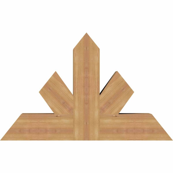 Ekena Millwork Saratoga Timber Gable Bracket, Western Red Cedar, 36"W x 23"H x 5 1/2"D x 5 1/2"F, 15/12 Pitch GBW036X23X0606SAR00SWR - main